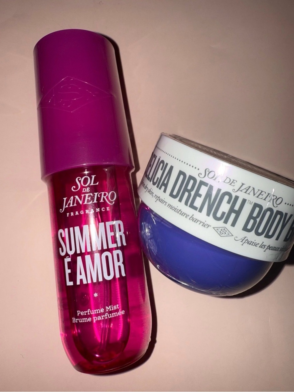Sol De Janeiro Delicia Drench Cream, & Sol De Janeiro Summer E Amor Body Mist.